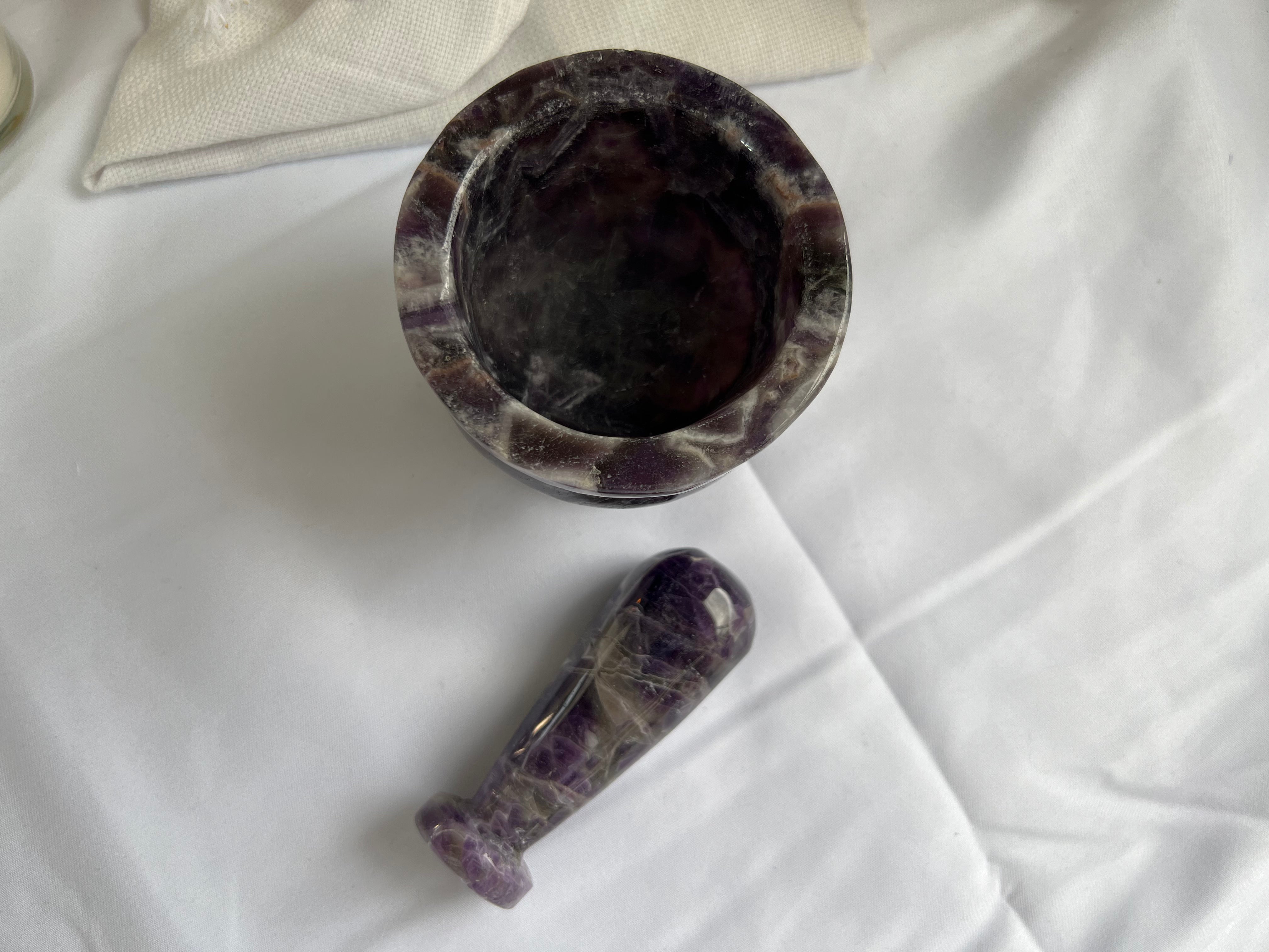 Dream Amethyst Pestle and Mortar Earth Elements NZ