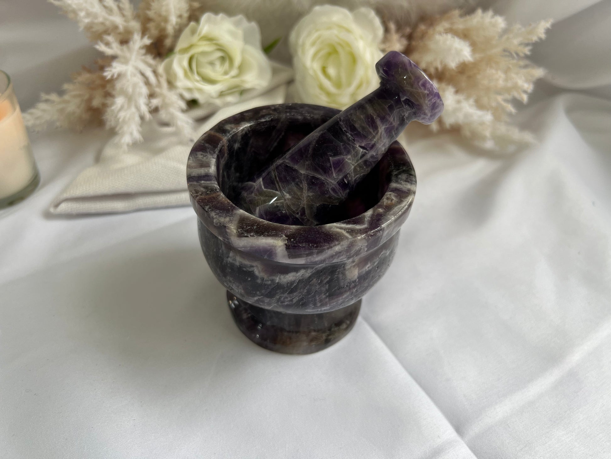 Dream Amethyst Pestle and Mortar Earth Elements NZ