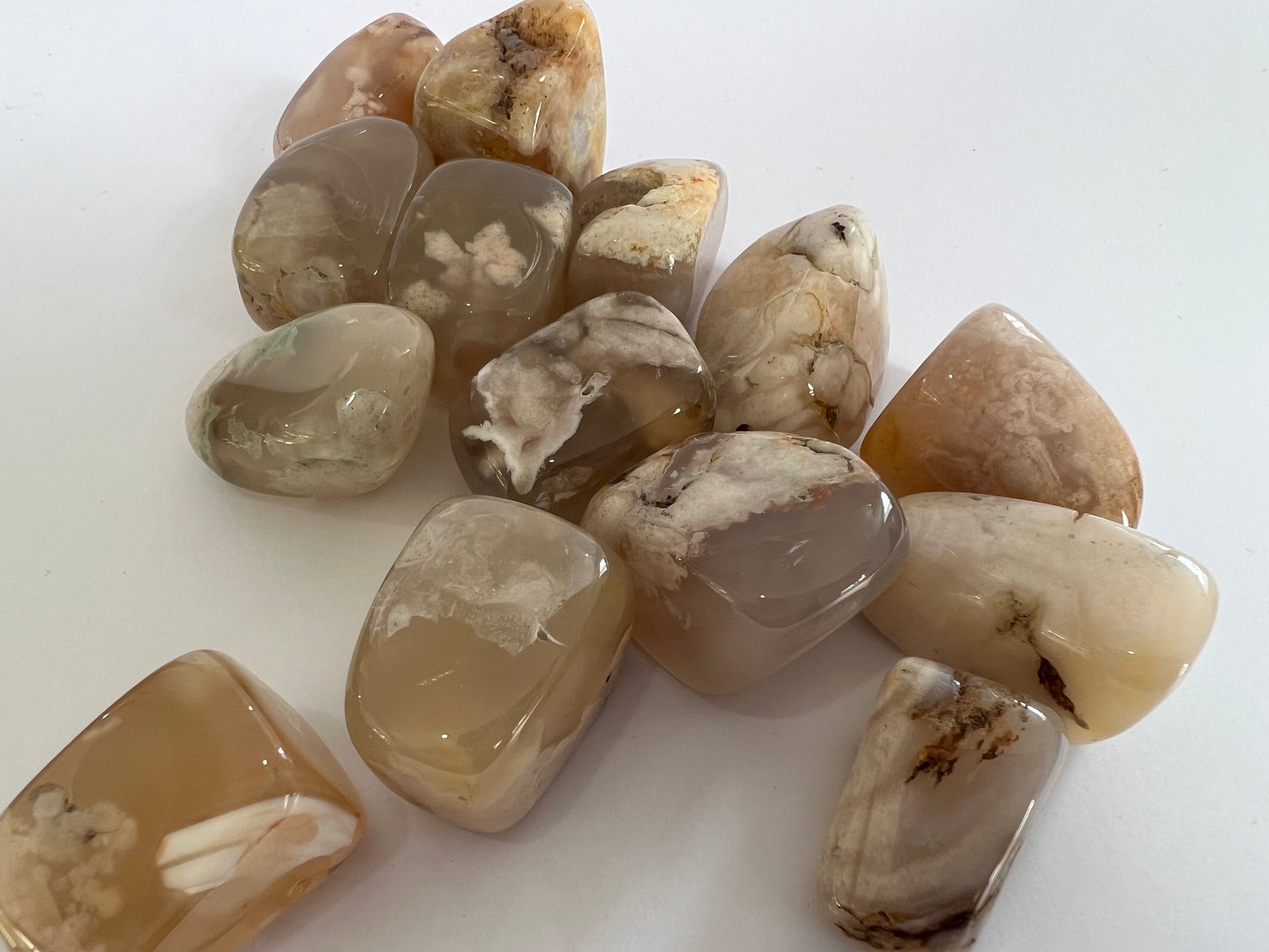 Flower Agate Tumble | Large | B - Grade – Earth Elements NZ